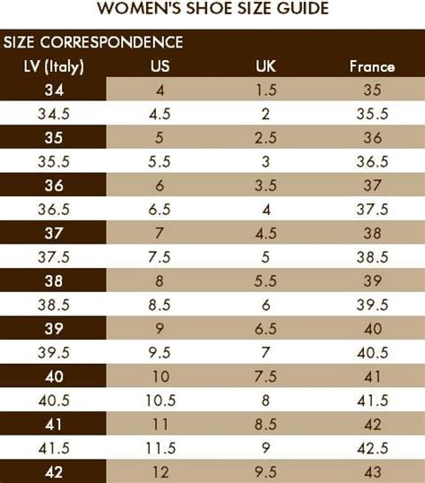 lv size chart shoes|louis vuitton lv size chart.